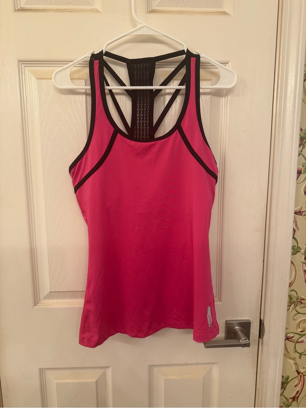 Pink Racerback Performance Tank with Built in Bra